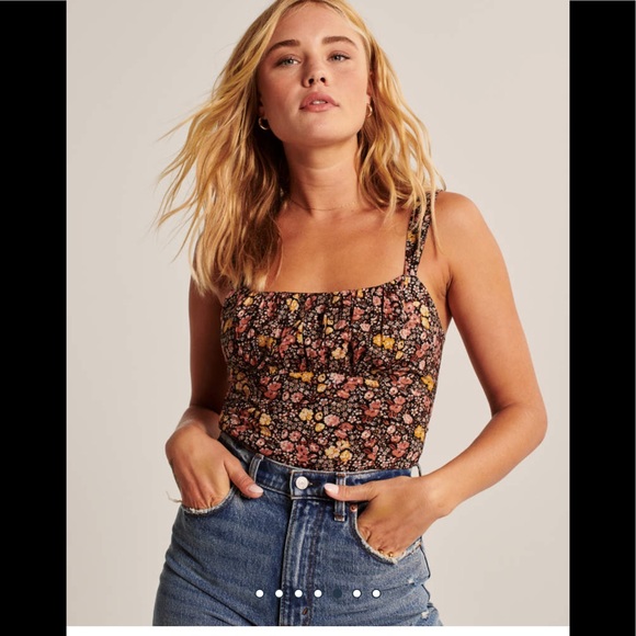Abercrombie & Fitch Tops - Abercrombie & Fitch | Ruched Cami Bodysuit NWT